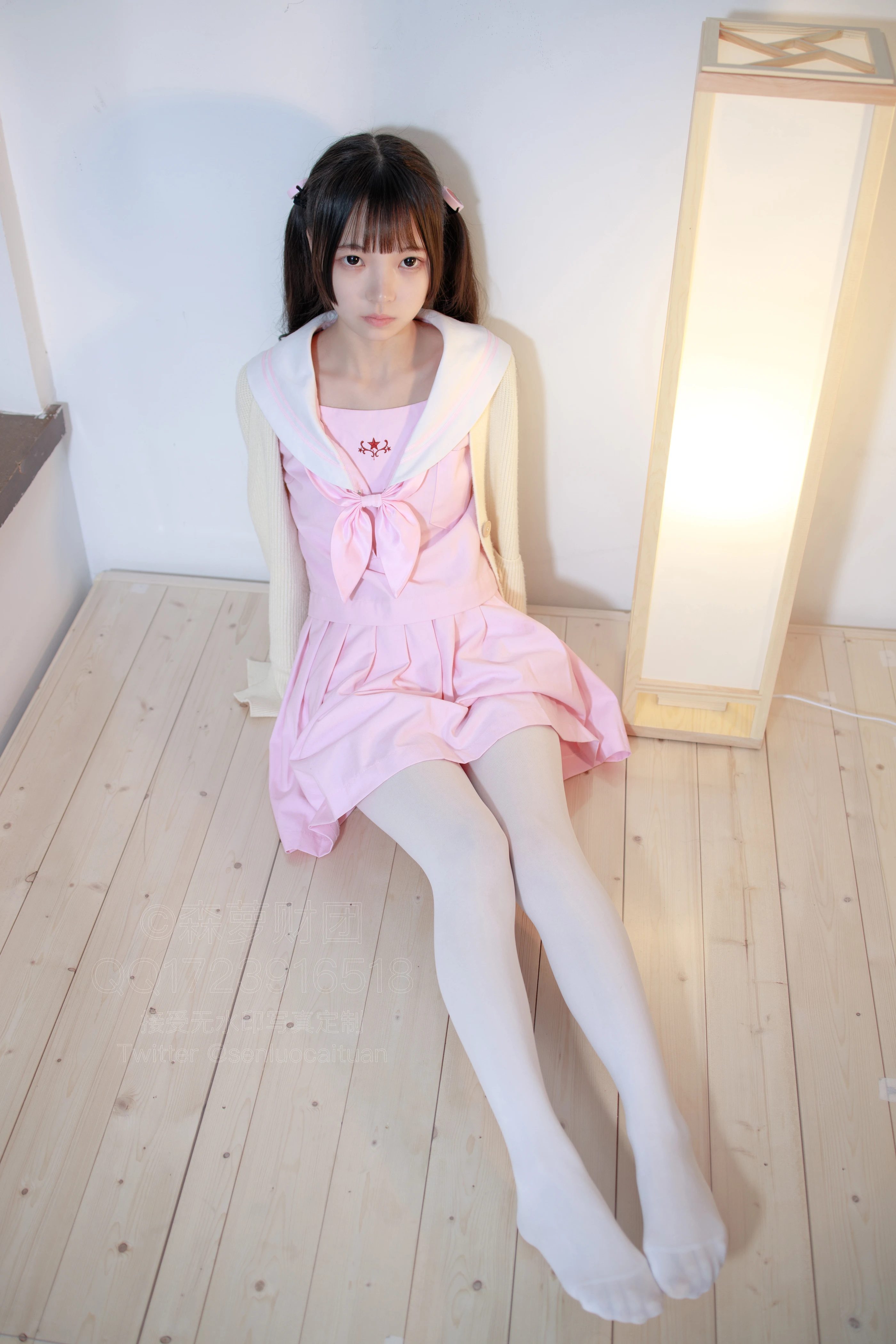 森萝财团 [X-059] 萝莉白丝80D [97P 1V]插图3